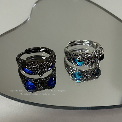 Vintage Owl Adjustable Ring - Rare Visual Jewelry