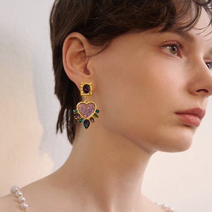 Temperament love long fringed earrings - Rare Visual Jewelry