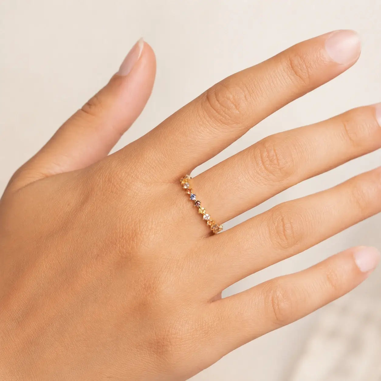 Vintage Colored Gemstone Ring