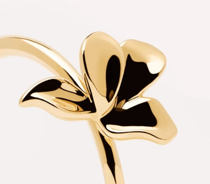 Romantic Floral Circle Ring - Rare Visual Jewelry