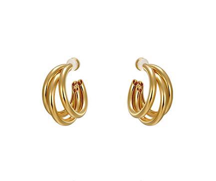 Simple metal Circle Earrings