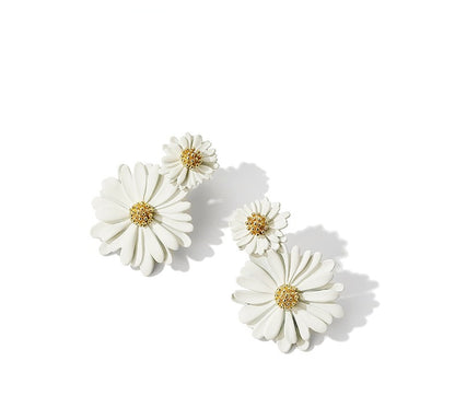 Gentle And Fresh Daisy Earrings - Rare Visual Jewelry
