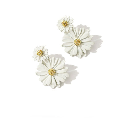 Gentle And Fresh Daisy Earrings - Rare Visual Jewelry