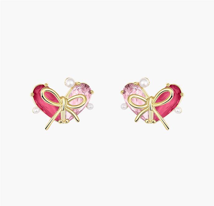 Sweet Heart Stud Earrings