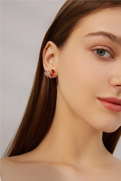 Sweet Heart Stud Earrings - Rare Visual Jewelry