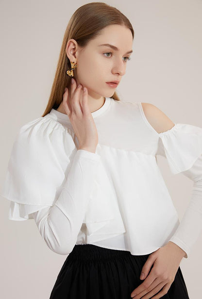 Personalized Metal Twisted Stud Earrings - Rare Visual Jewelry