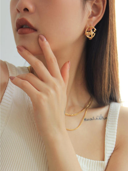 Advanced Stereo Star Track Earrings - Rare Visual Jewelry