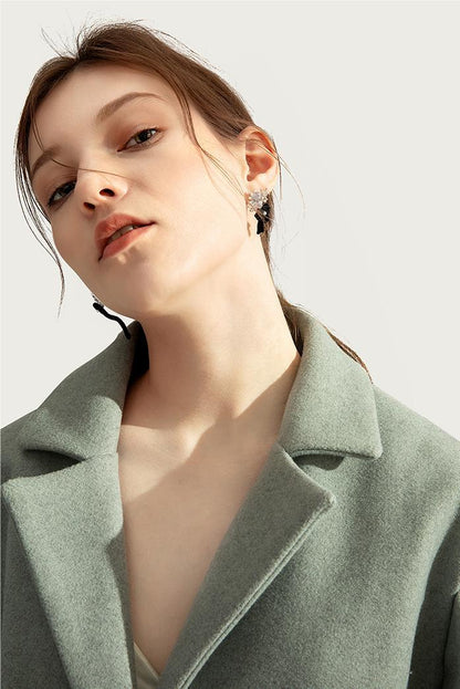 Asymmetry Snowflake Bow Drop Earrings - Rare Visual Jewelry