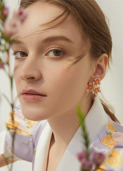 Vitality Flower Cluster Earrings - Rare Visual Jewelry