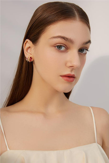 Sweet Heart Stud Earrings - Rare Visual Jewelry