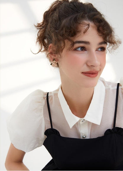 Light Luxury Gardenia Pearl Earrings - Rare Visual Jewelry