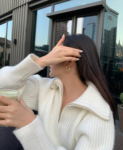 Extremely Simple And Versatile Metal Earrings - Rare Visual Jewelry