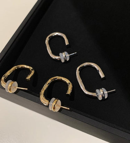 Extremely Simple And Versatile Metal Earrings - Rare Visual Jewelry
