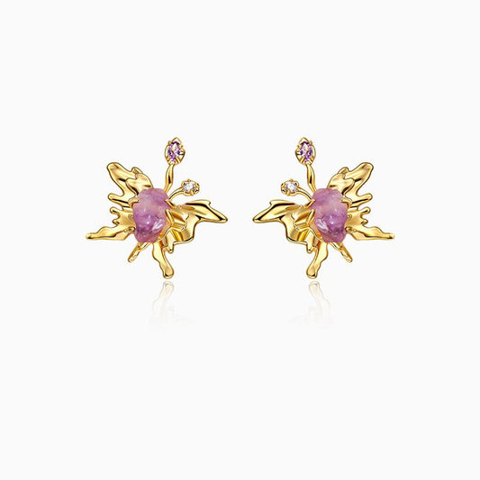 Romantic Butterfly Zircon Crystal Earrings
