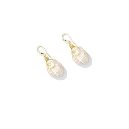 Baroque Natural Pearl Earrings - Rare Visual Jewelry