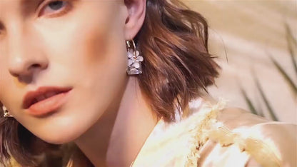 Pretty Flower Drop Earrings