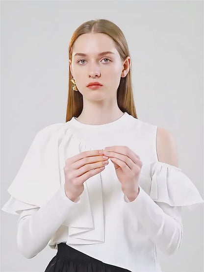 Personalized Metal Twisted Stud Earrings